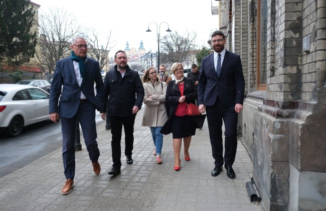 Wizyta delegacji MSWiA w Domu Ukraińskim w Przemyślu