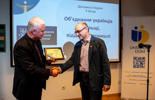 Nasza działalność została wyróżniona w międzynarodowym konkursie „Polska pomoc charytatywna dla Ukrainy”.