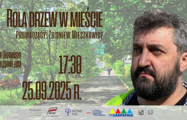 Spotkanie na temat roli drzew w mieście i sposobów ich ochrony